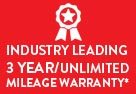 3 Year / Unlimited Mileage Warranty