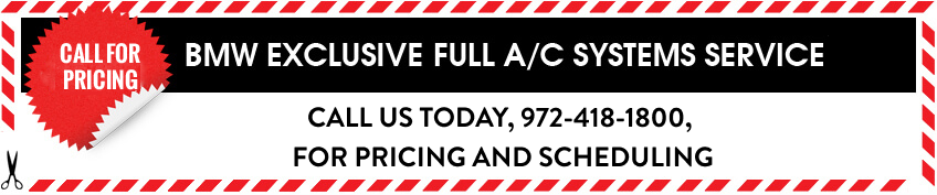 BMW A/C System Service Special Offer